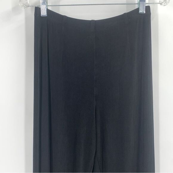 Chico’s Travelers Black Size 1 Short Wide Leg Pull On Travel Pants - Picture 2 of 8